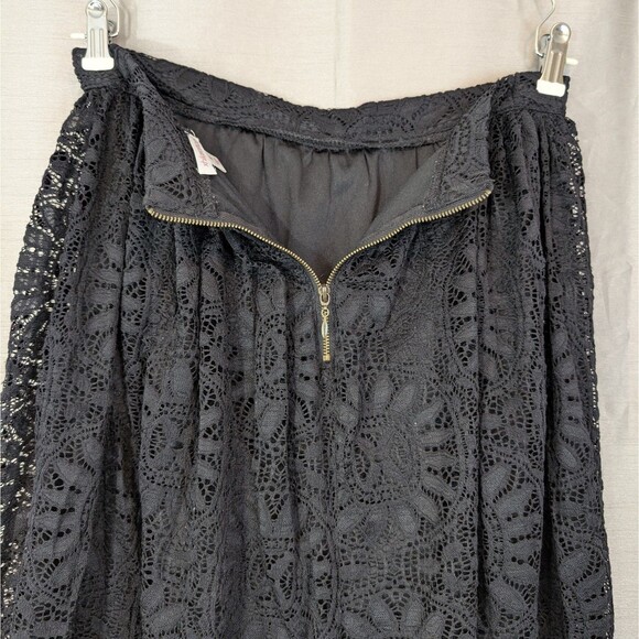 Xhilaration Women's Size M Black Lace Lined Skirt Whimsy Goth Dark Fairy Witch - Picture 11 of 16